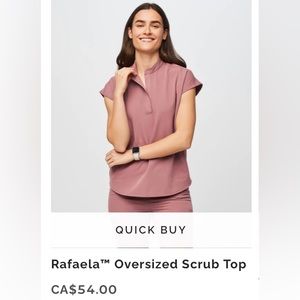 💎NWT🏷 FIGS RAFAELA TOP in MAUVE SIZE XS